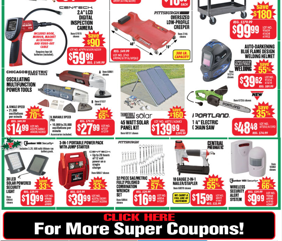 Harbor Freight Tools Black Friday 2016 Sales & Ad Scan | Cyber Monday 2016!