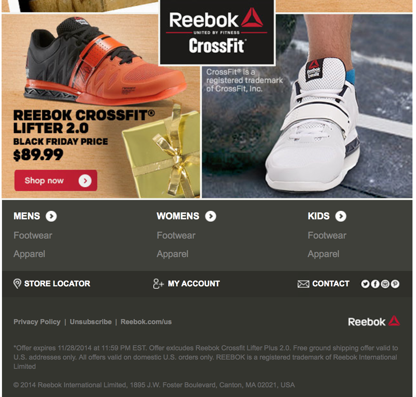 reebok outlet black friday deals
