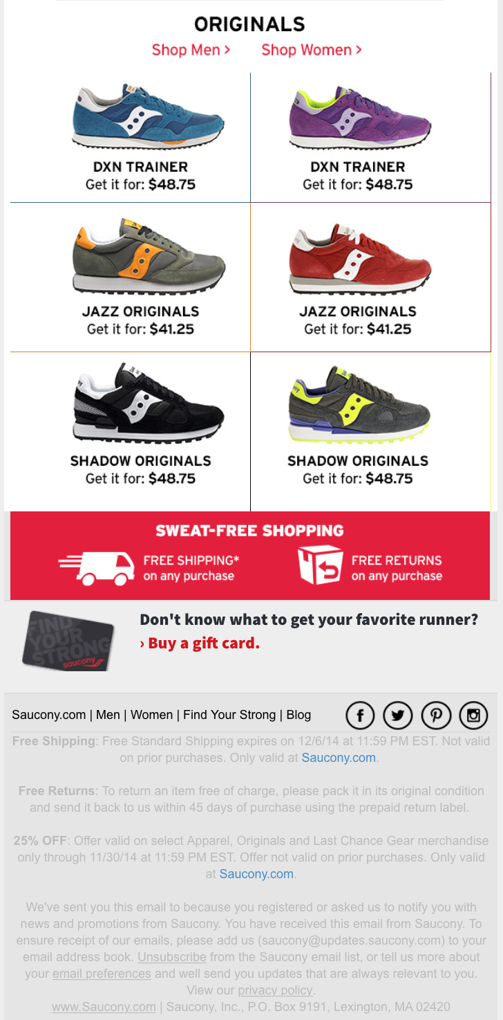 saucony shoes black friday