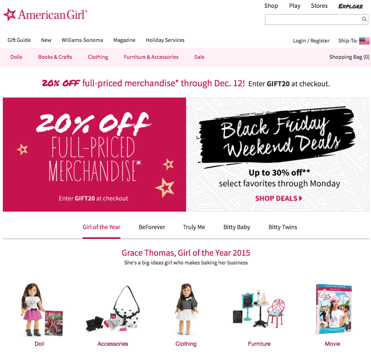 american girl black friday sales