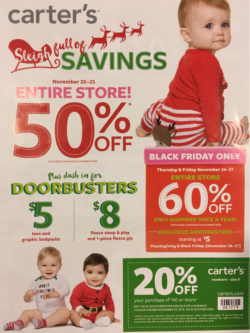 Carter's Black Friday 2020 Sale - What 