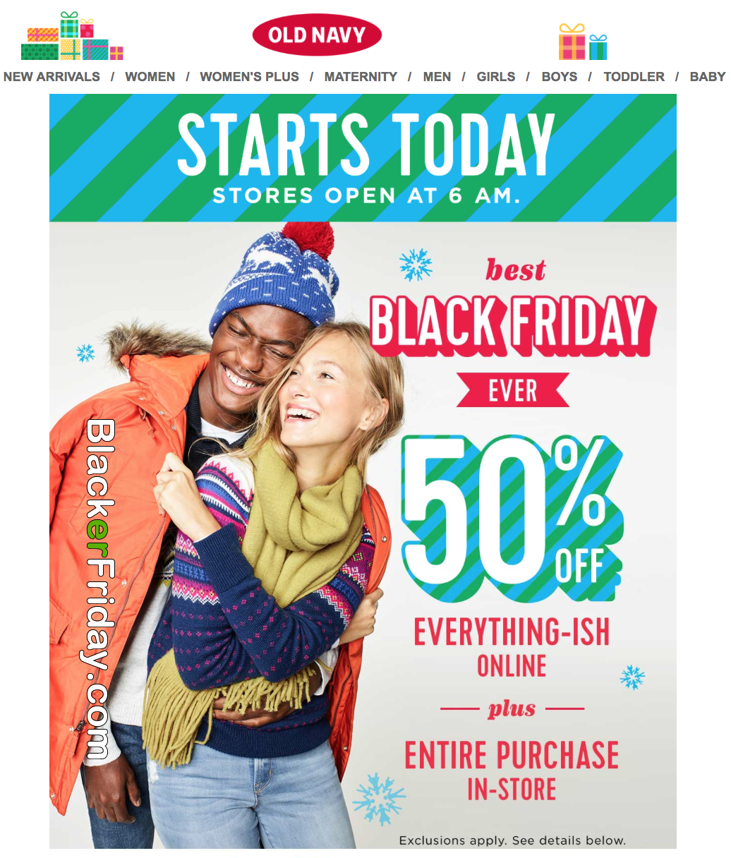 Old Navy Black Friday 2021 Sale - What to Expect - Blacker Friday