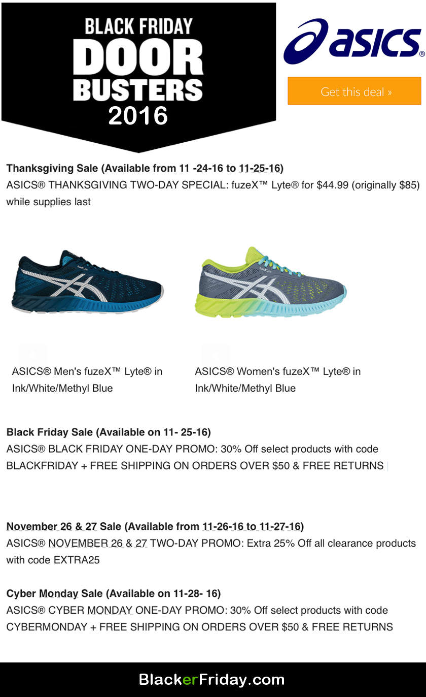 ASICS Black Friday 2021 Sale - What to 