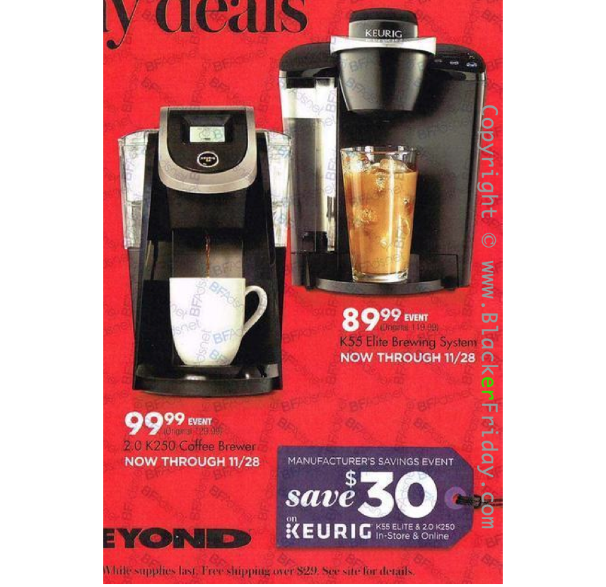 Keurig Black Friday 2018 Sale & KCup Coffee Brewer Deals Blacker Friday