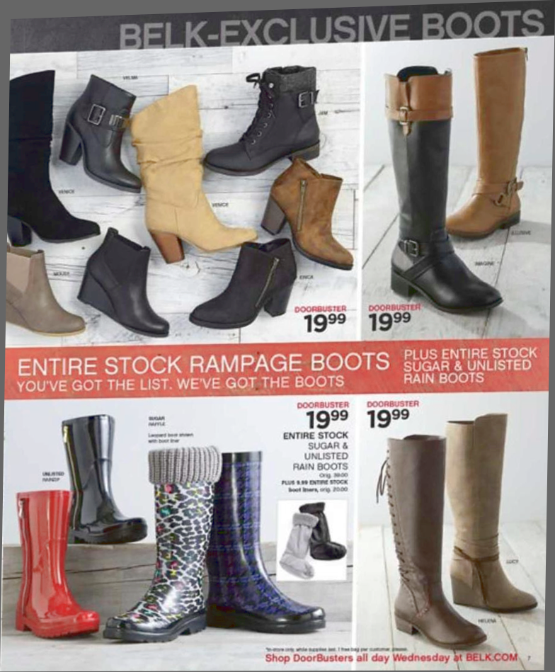 belk boots sale