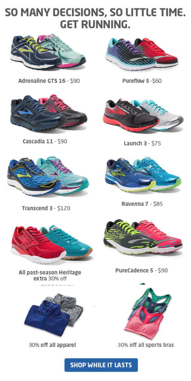 brooks running shoes labor day sale