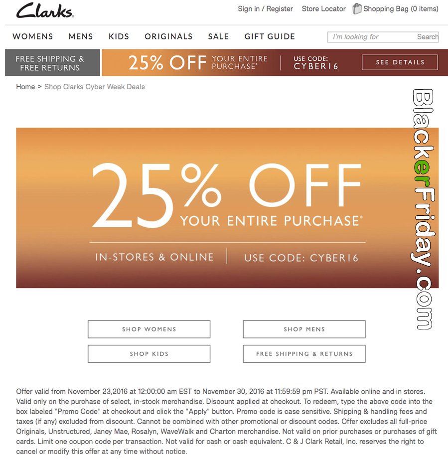 Clarks Black Friday 2021 Sale - What to 