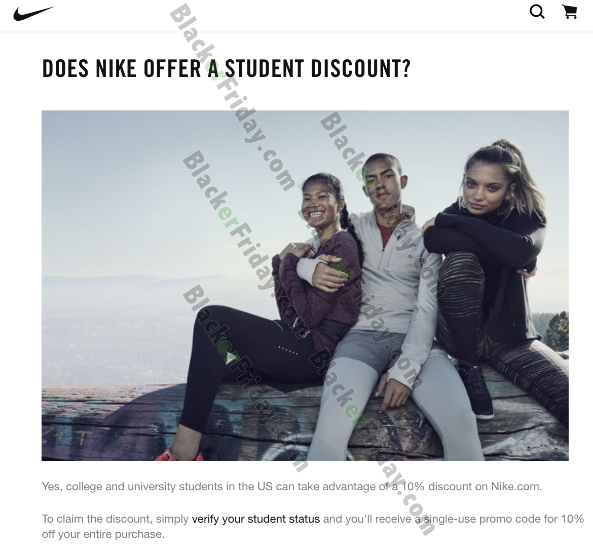 nike discount for students