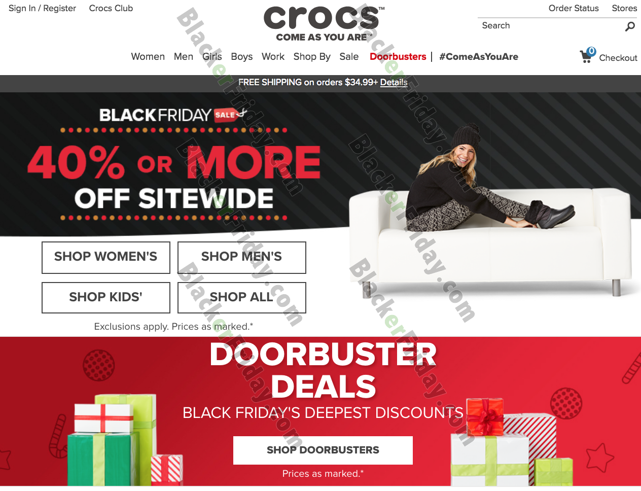 crocs black friday sale 2018