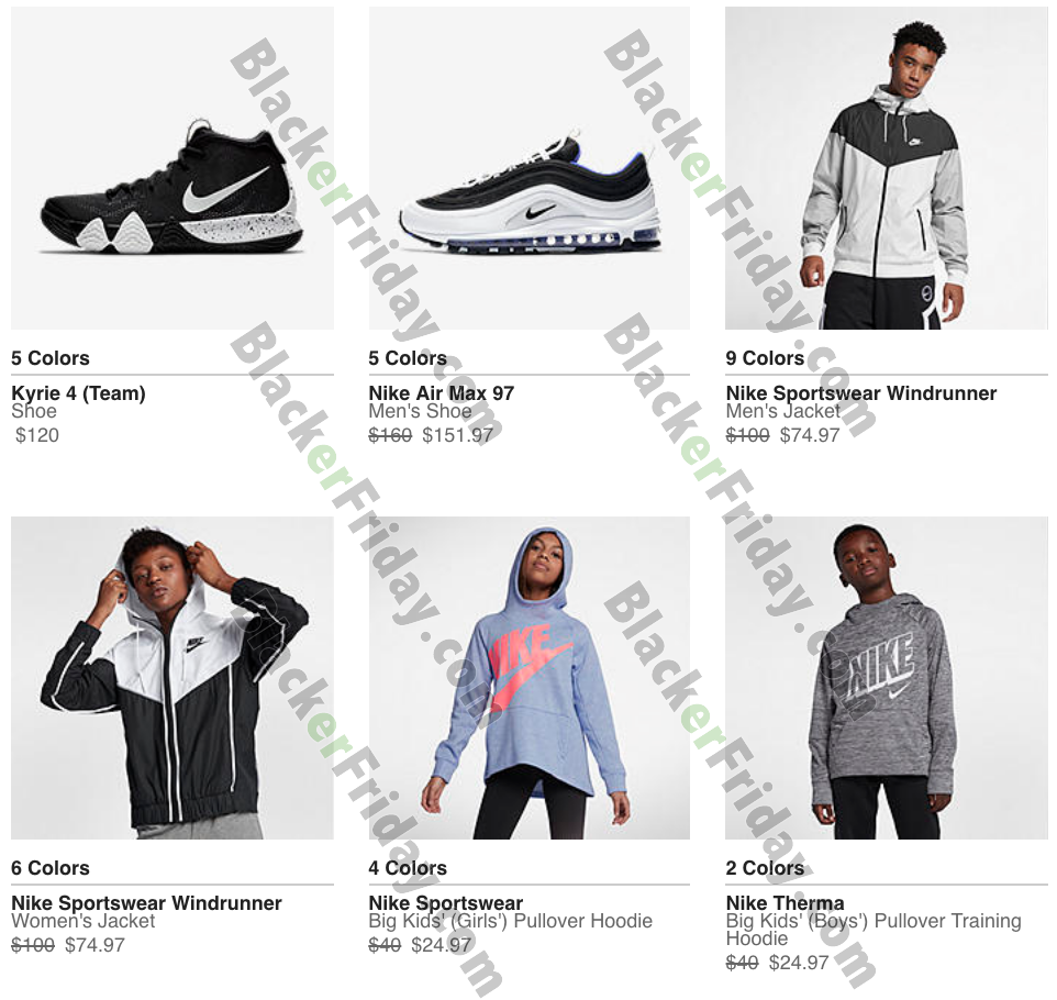nike clothes black friday