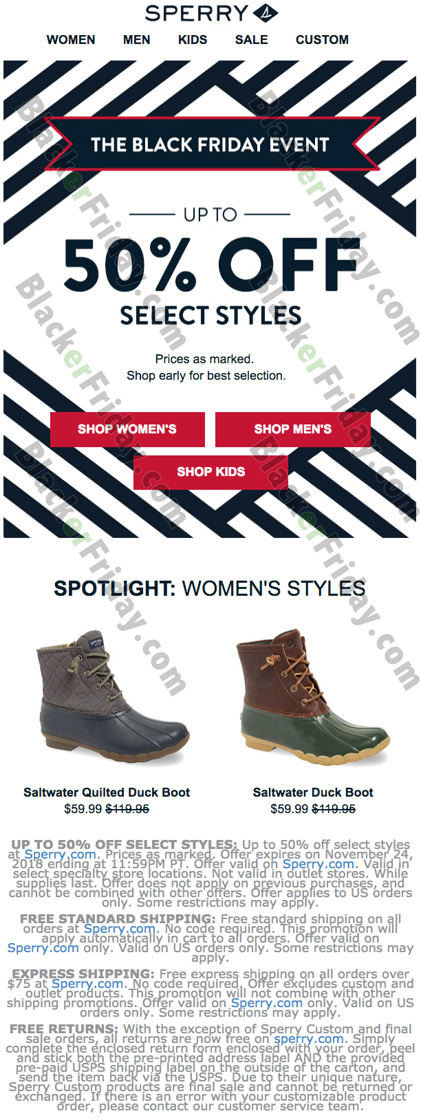 Sperry Black Friday 2021 Sale - What to 