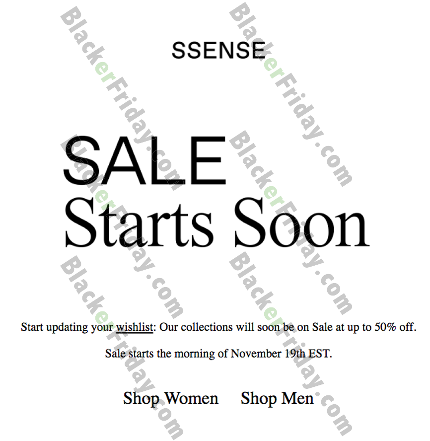 when is the next ssense sale 2018