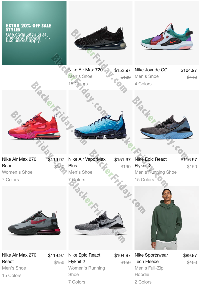 nike outlet after christmas sale