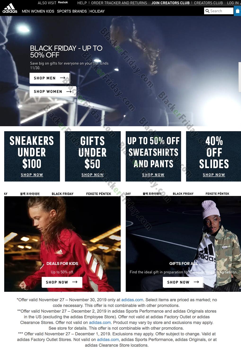 adidas outlet black friday