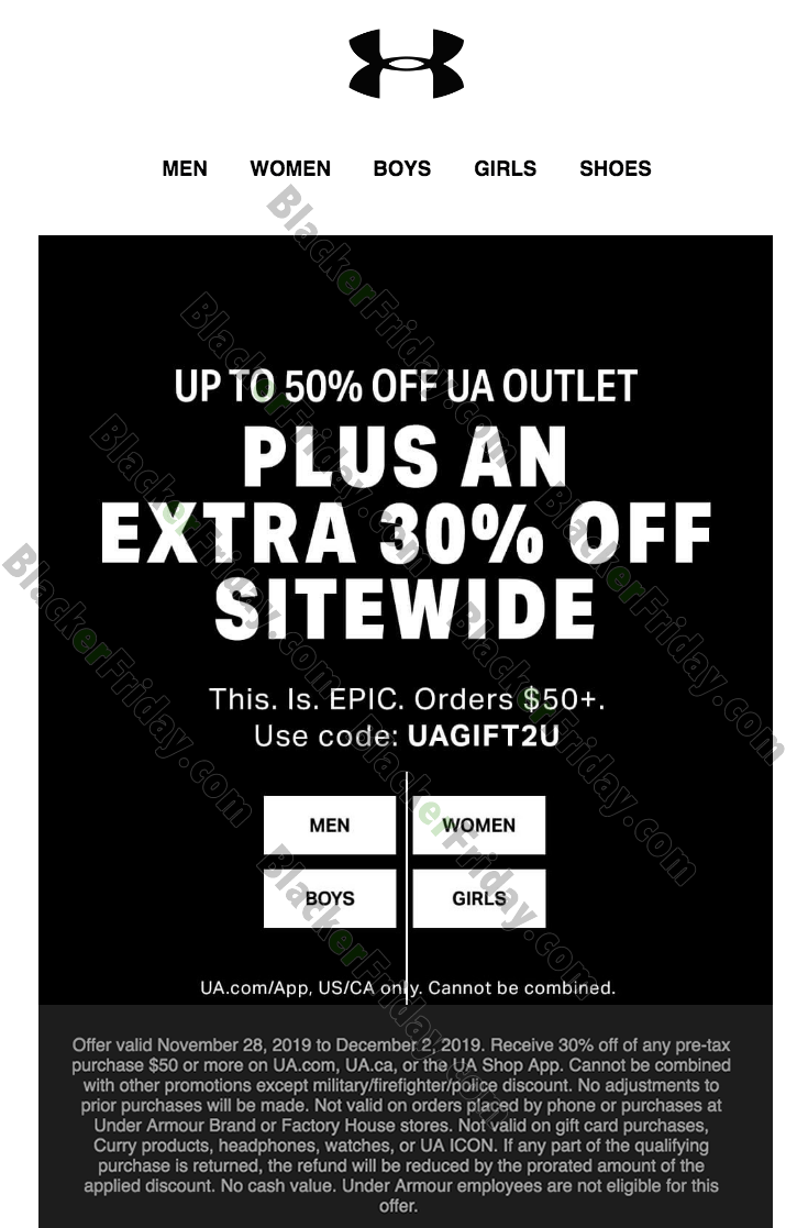 under armour offer code