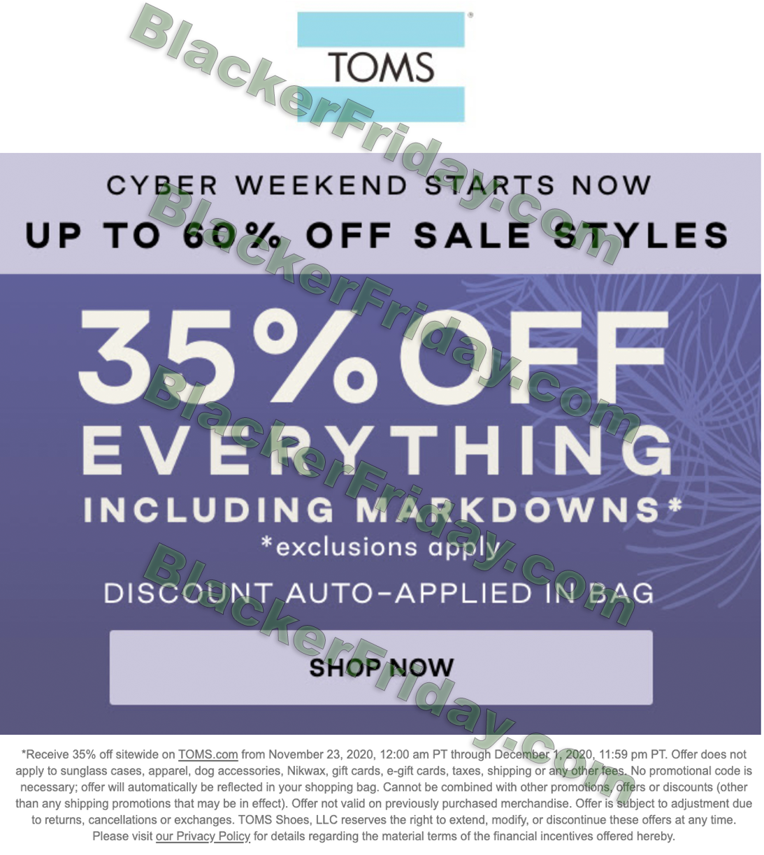 toms promo code march 219